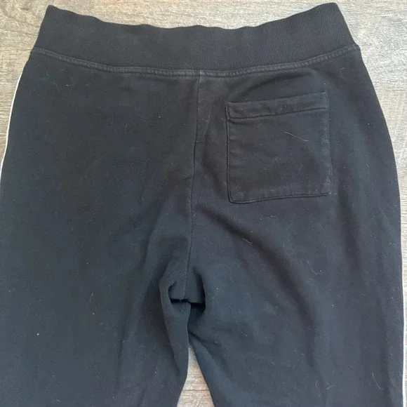 Men's Lauren Ralph Lauren Black Label Jogger Sweatpants Black and White Sz Small - Picture 9 of 9